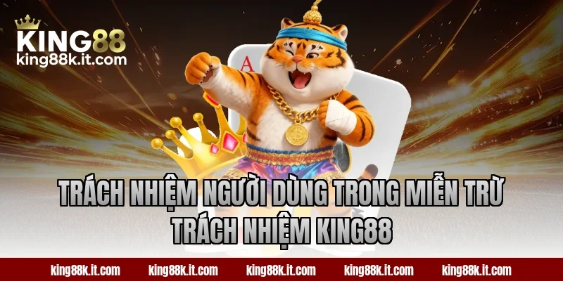Trách nhiệm người dùng trong miễn trừ trách nhiệm King88